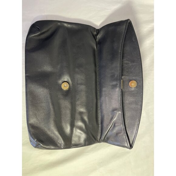 Vintage Givenchy Black Leather Clutch Bag - Picture 4 of 6
